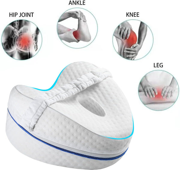 Leg Pillow, Knee Pillow for Side Sleepers, Leg Pillows for Sleeping, Knee Cushion for Sleeping, Suitable for Relieving Leg, Back, Knee Pain